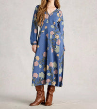 White Stuff Megan Jersey Dress in blue - women's dress