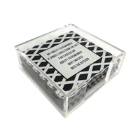 Maven Home - Acrylic Holder And Word Coaster - Set Of 4