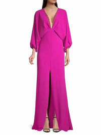 SACHIN & BABI Gabby Plunging Gown in magneta - women's dress