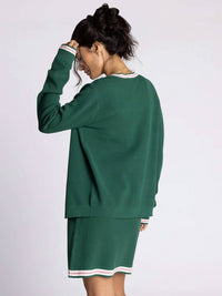 Thread & Supply Becca Cardigan in forest pink - women's cardigan - view 5
