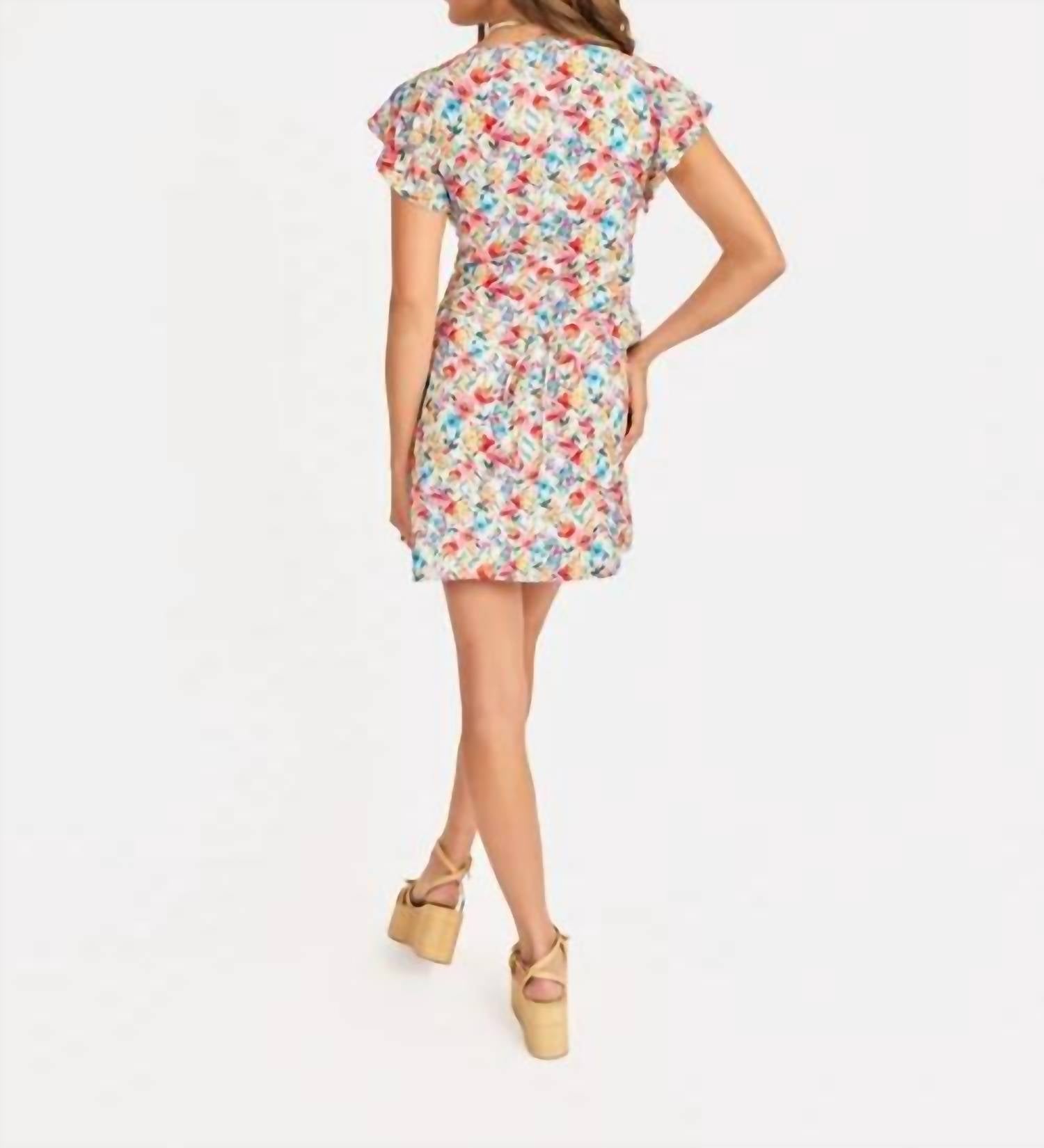 Sadie & Sage - Women's Cover V Neck Mini Dress