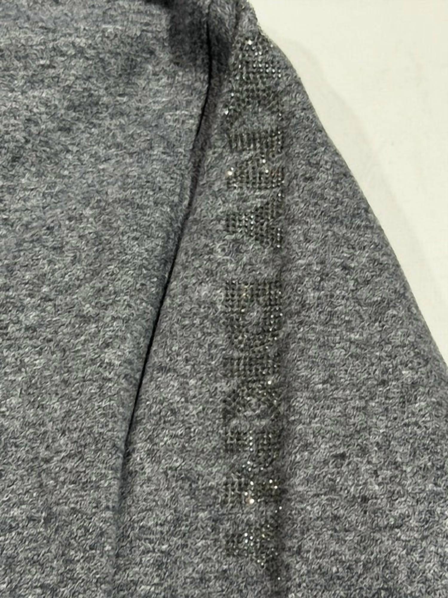 Dkny - Rhinestone Logo Fleece Hoodie