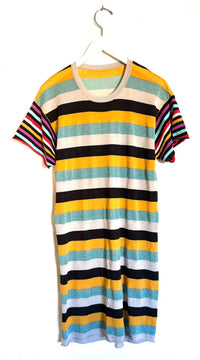 Replica Los Angeles - Mixed Stripe Boyfriend T-shirt Dress