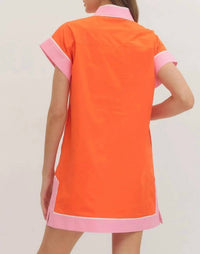 Entro - Scallop Contrast Mini Dress