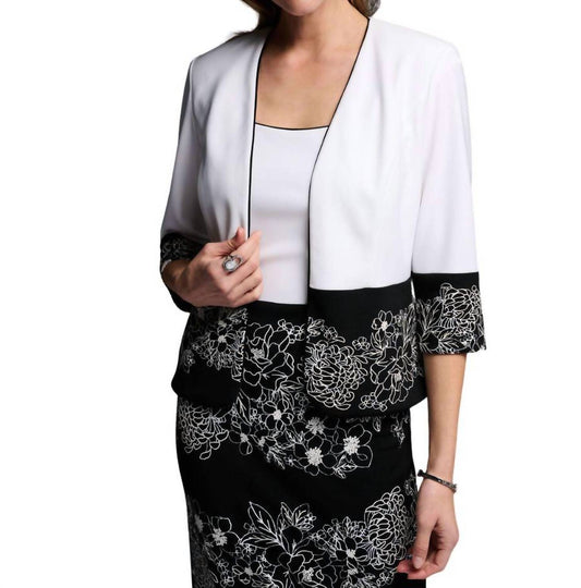 Joseph Ribkoff - Floral Collared Blazer