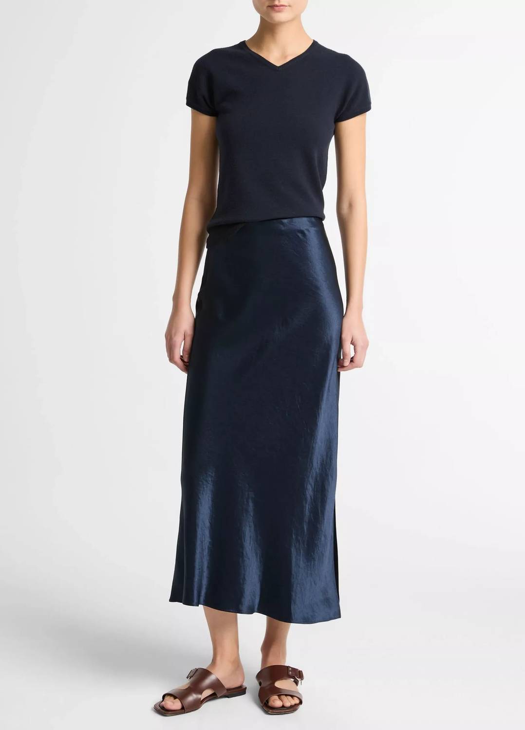 Vince - Side Slit Slip Skirt
