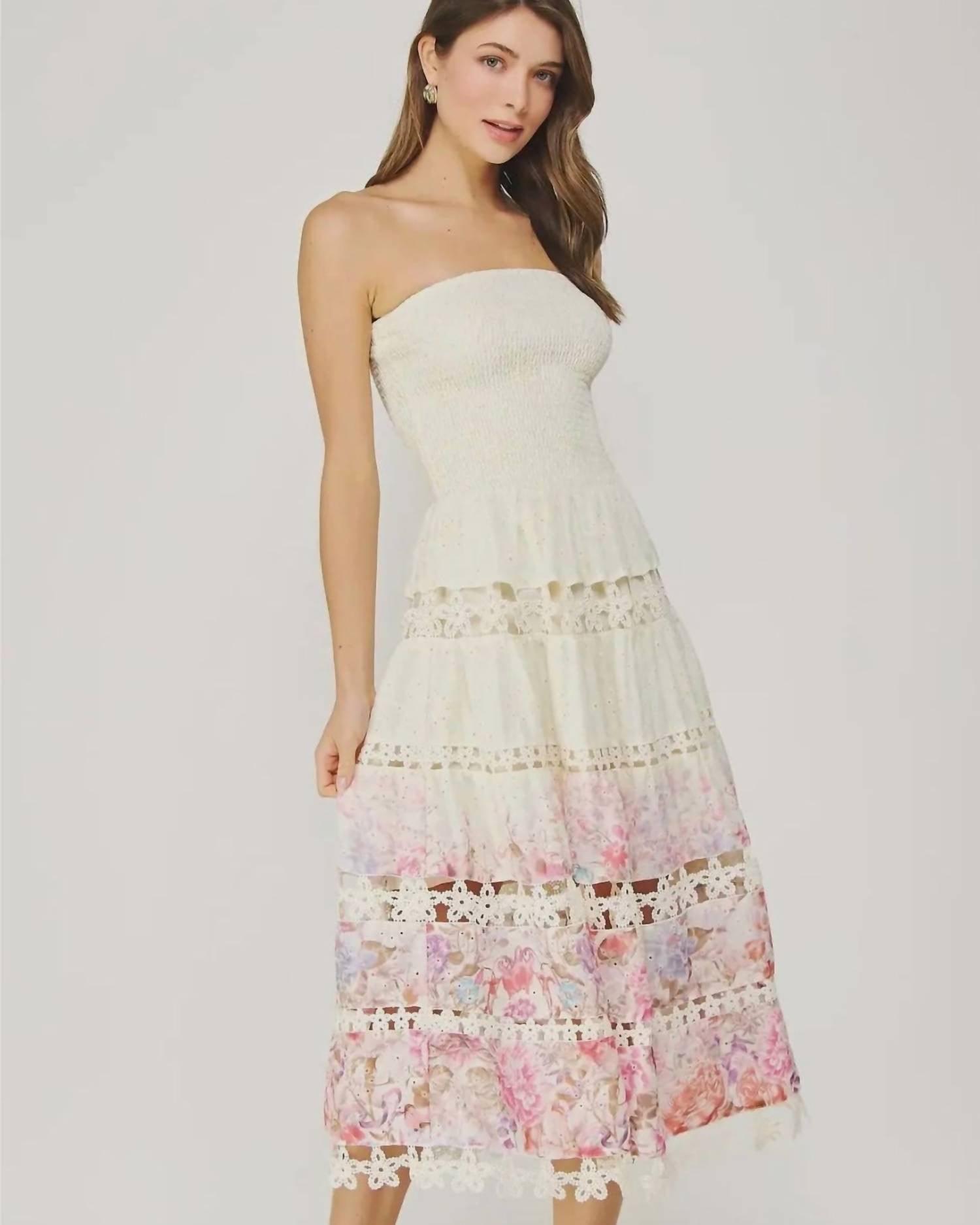 Strut & Bolt - Lena Eyelet Midi Dress