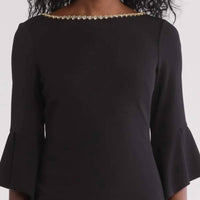 Vince Camuto - Scuba Crepe Jewel Sheath Dress