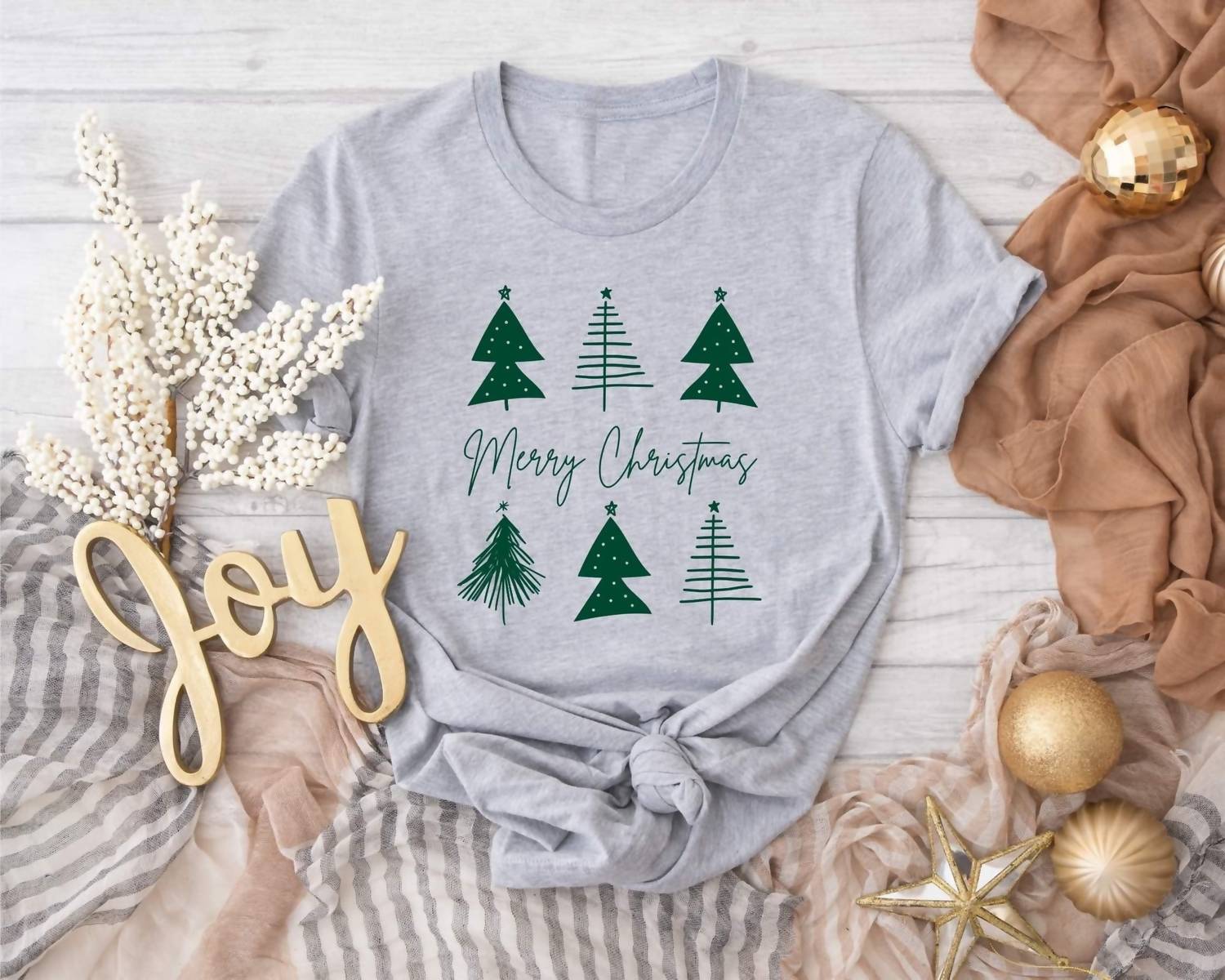 Fox & Owl Apparel - Merry Christmas Tree Tee