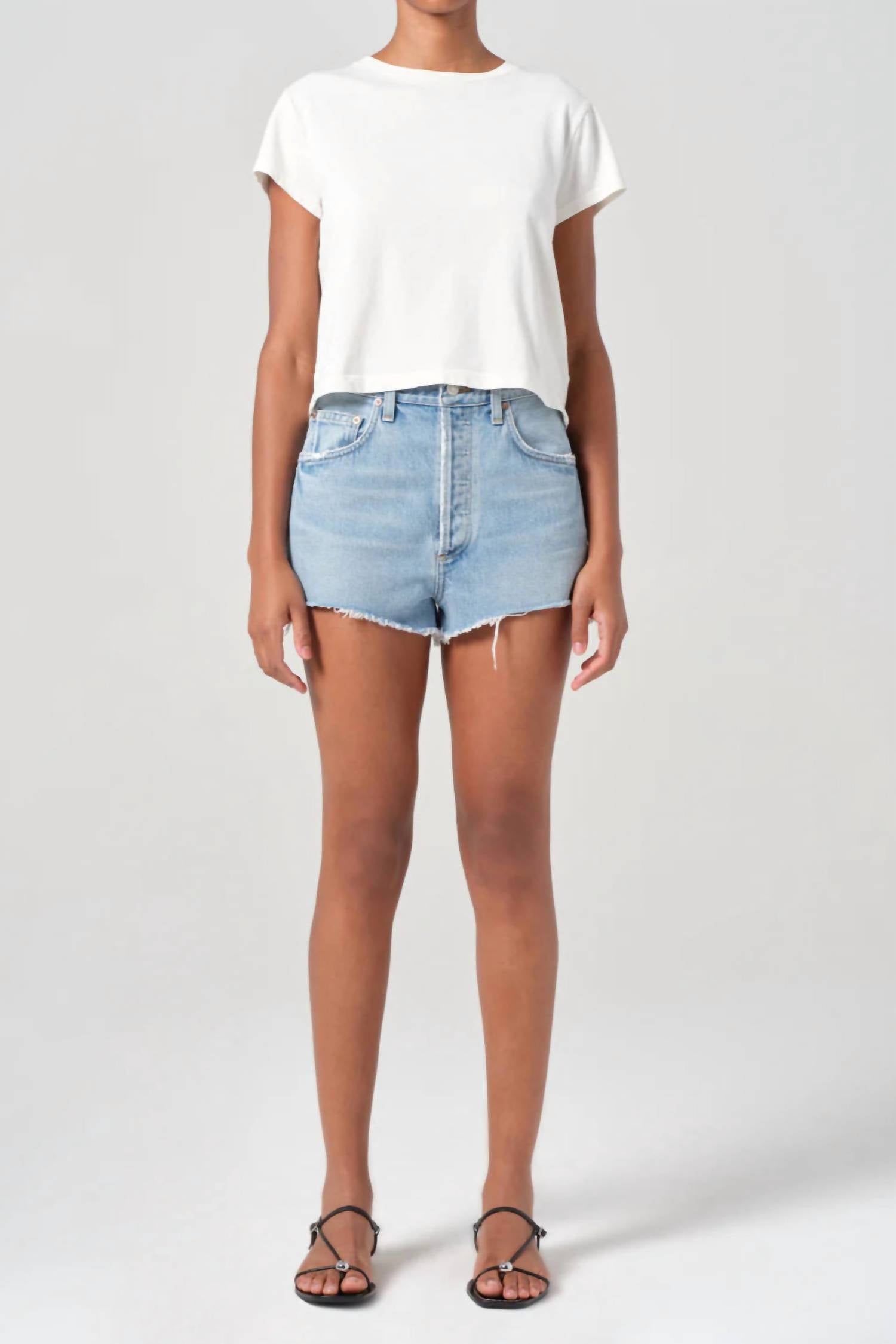 AGOLDE Ridley Short in capture - women's shorts