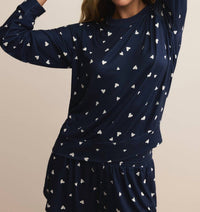 Z Supply - Classic Heart Eclipse Long Sleeves Top
