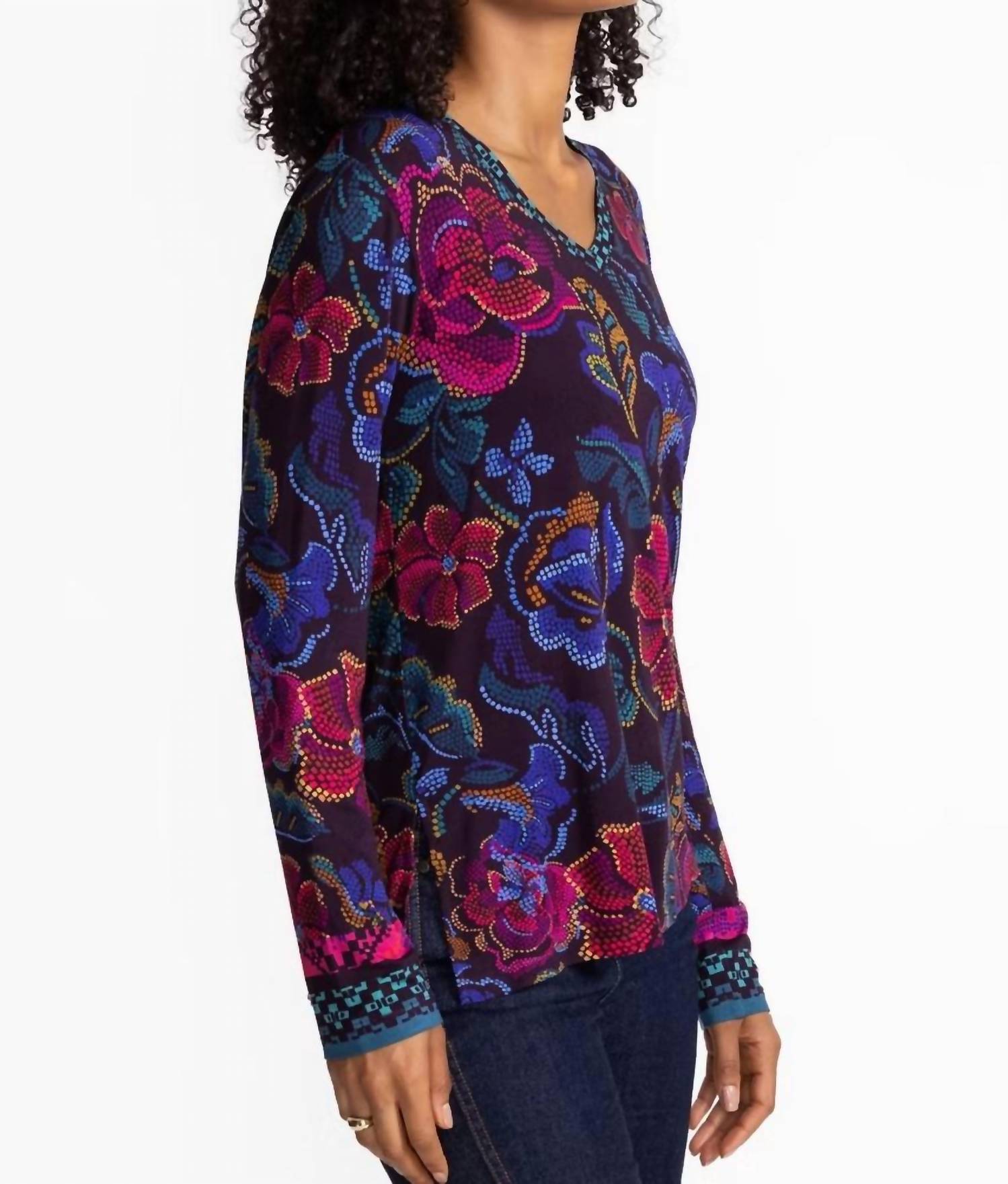 Johnny Was - Janie Favorite Long Sleeve V-neck Tee