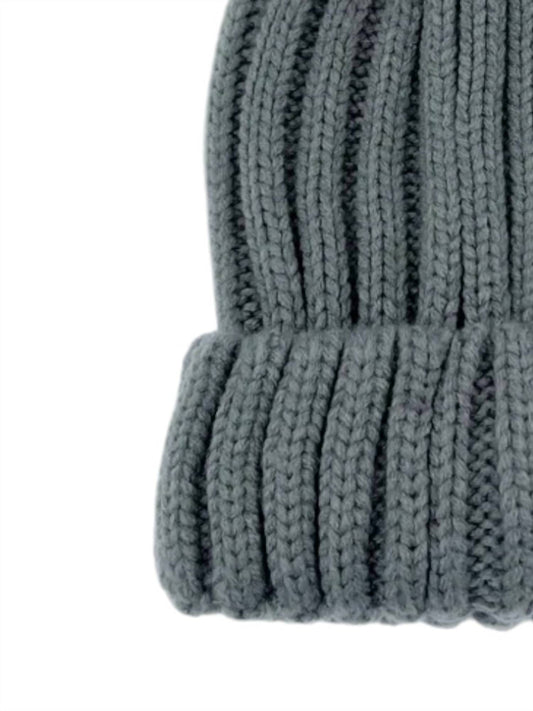 Morris Kaye - Women's Knit Beanie With Fox Pom Pom