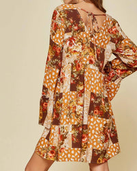 Andree By Unit - Floral Patchwork Dress