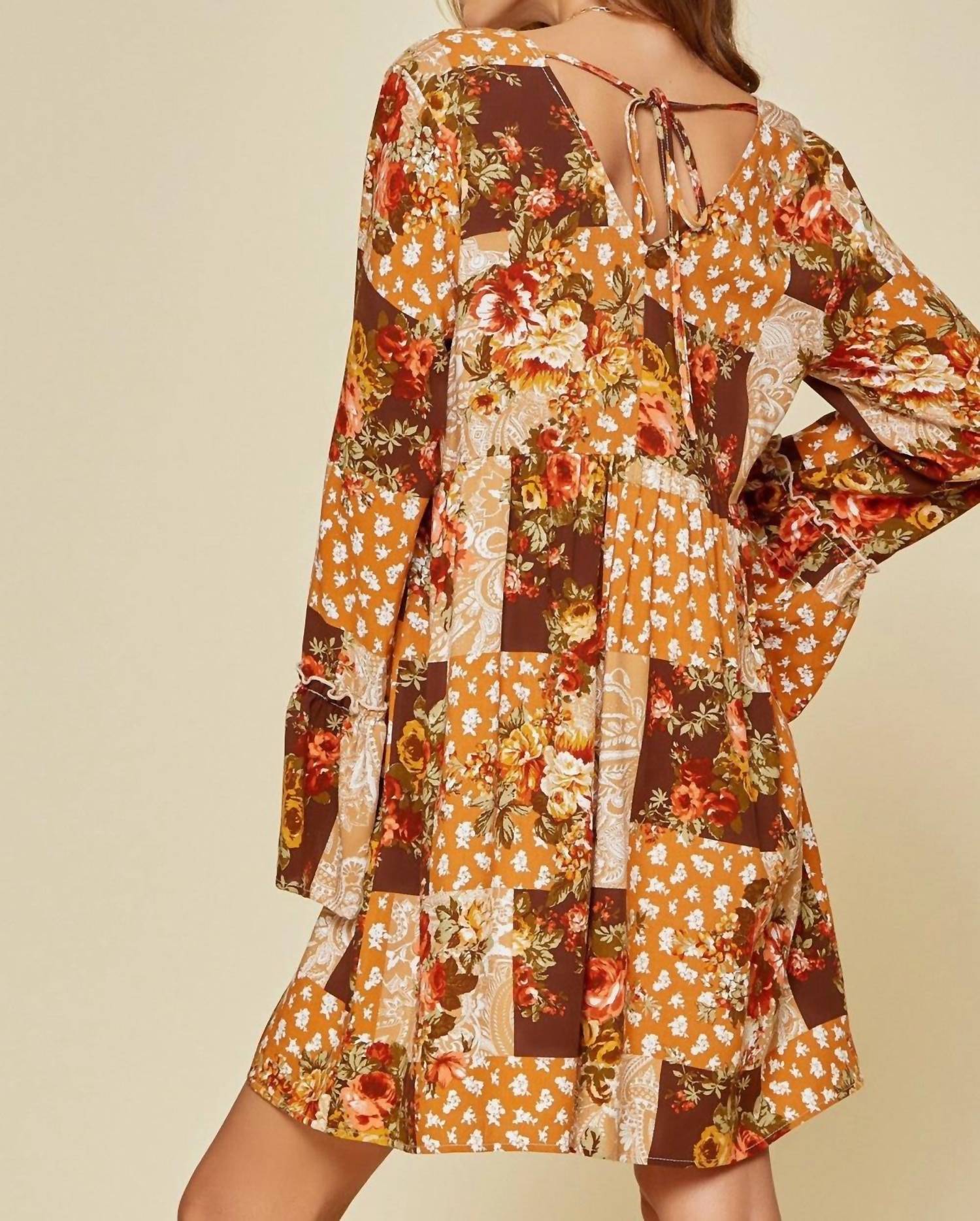Andree By Unit - Floral Patchwork Dress