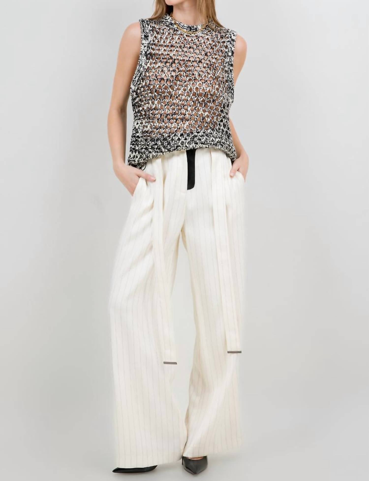 Whiteroom+Cactus - Two Tone Gradient Knitted Sweater Vest