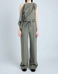 Proenza Schouler Weyes Straight Leg Pant in wood - women's pants