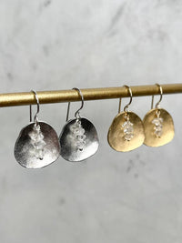 Stoll & Heart - Women's Herkimer Diamond Disc Earrings