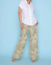 Picadilly - Embroidered Wide Leg Length Pant