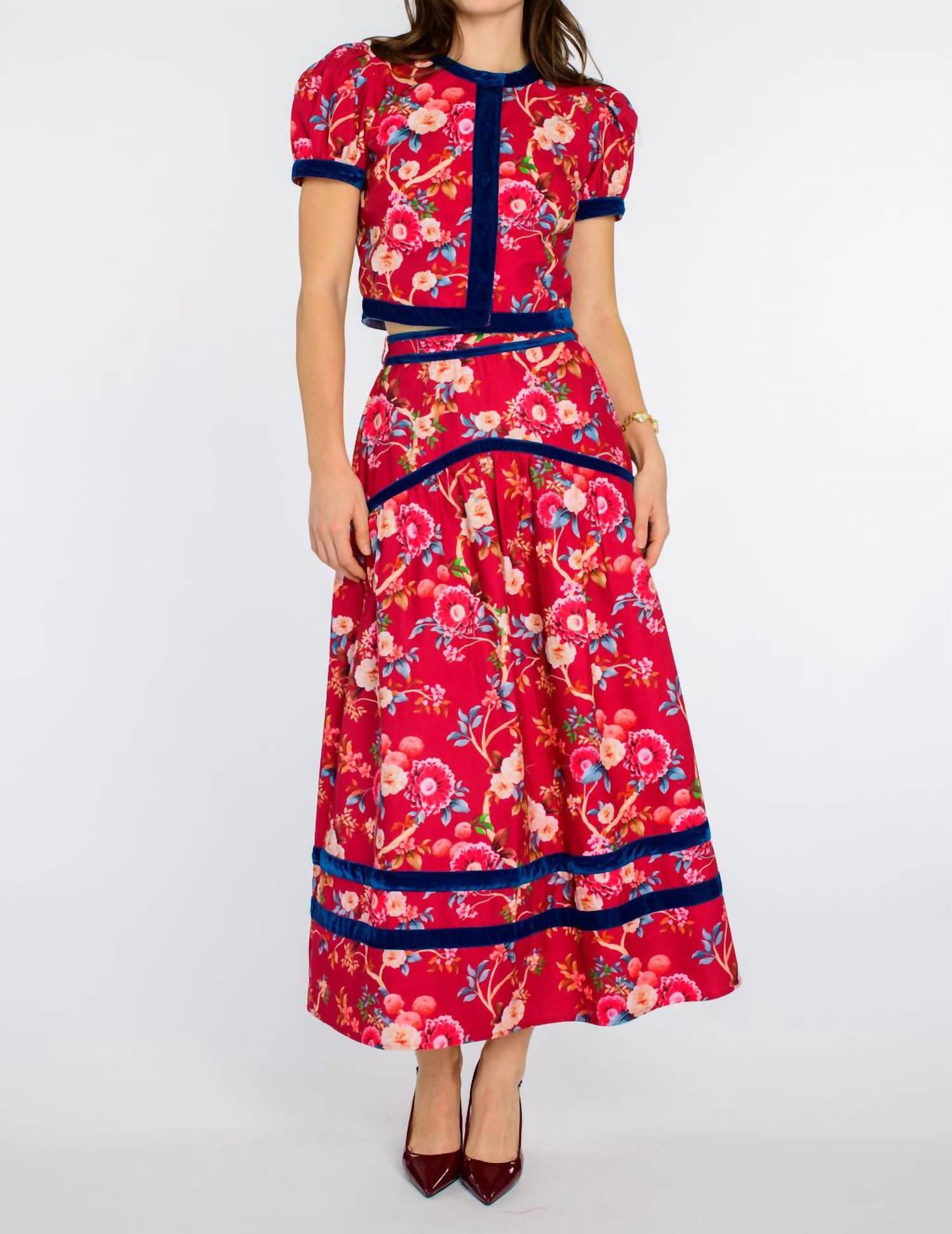 Elizabeth James The Label - Phoebe Floral Skirt
