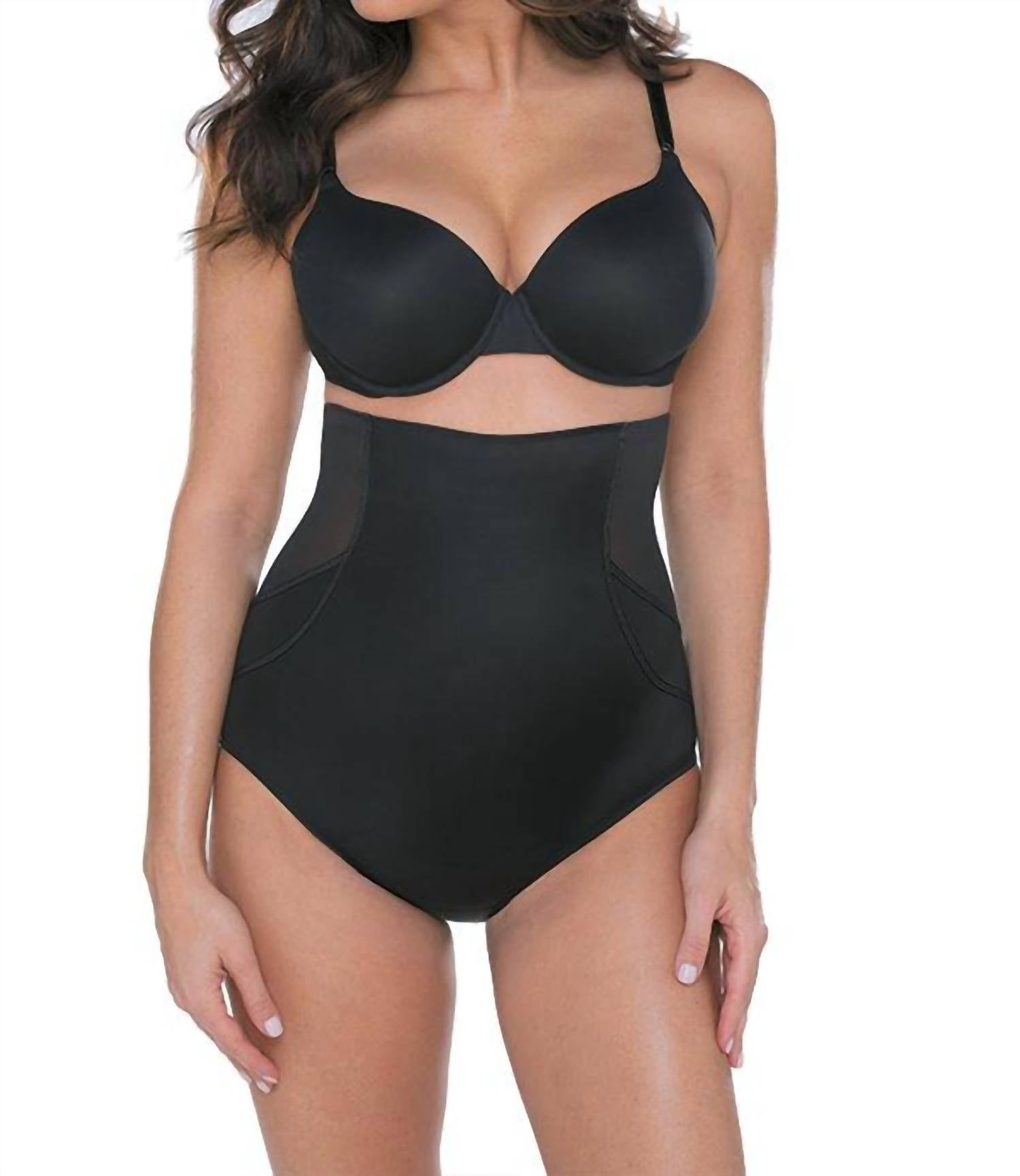 Miraclesuit Fit And Firm High-waist Shaping Brief in black - women's intimate