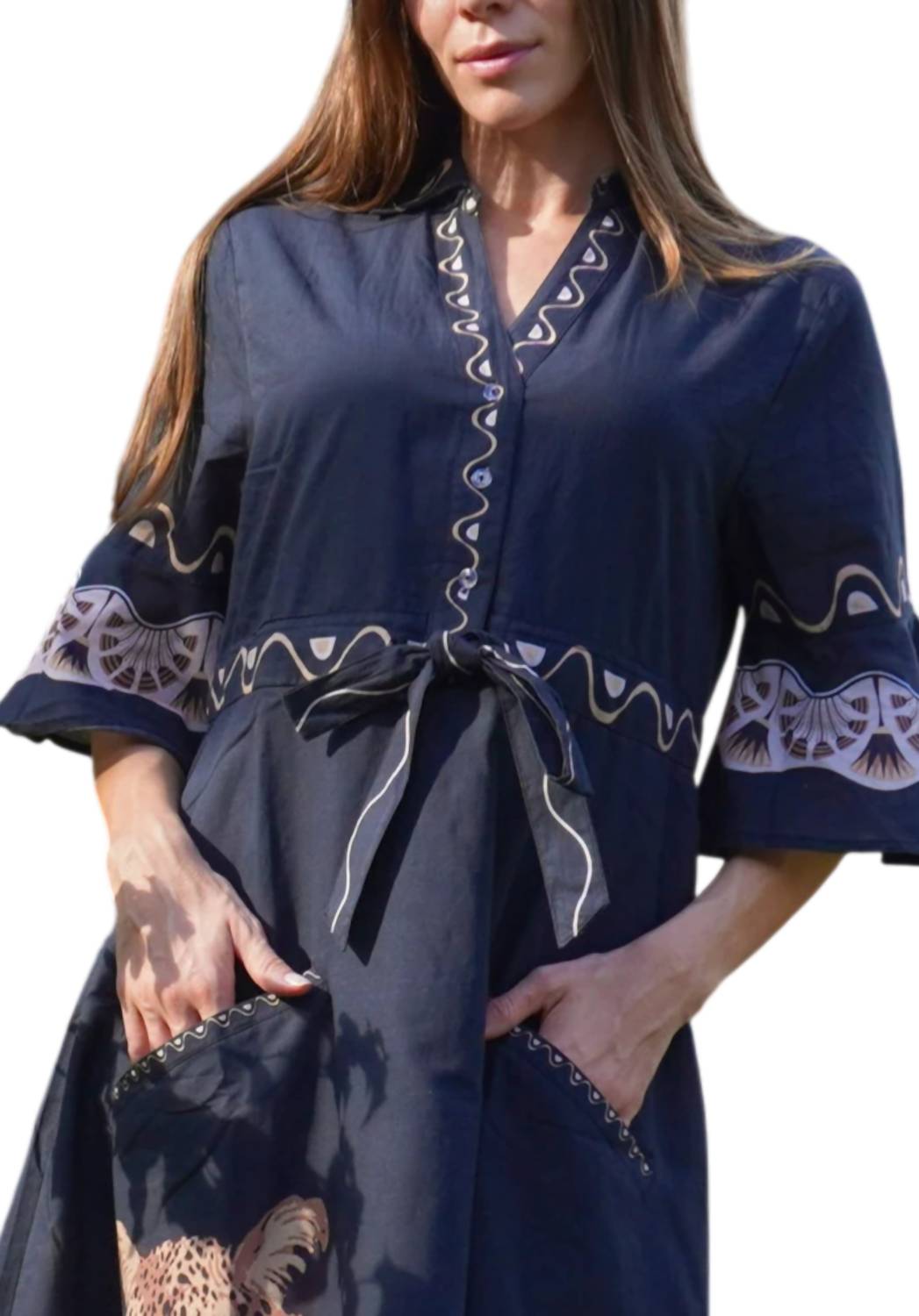 Islapayal - Cape Midi Dress
