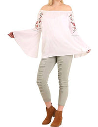 Umgee - Embroidered Bell Sleeve Tunic