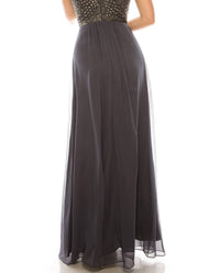 Aidan Mattox - Beaded Long A-line Evening Dress