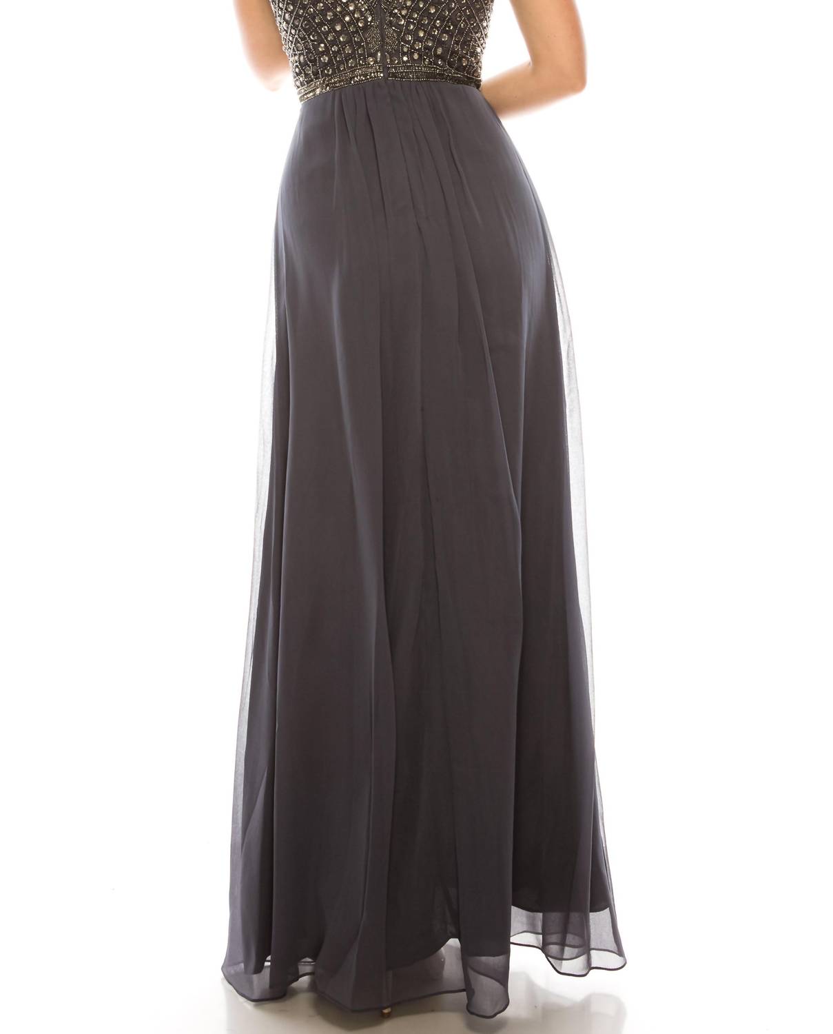 Aidan Mattox - Beaded Long A-line Evening Dress