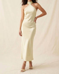 Edit By Nine - Yasmine Elegant Satin Maxi Dress