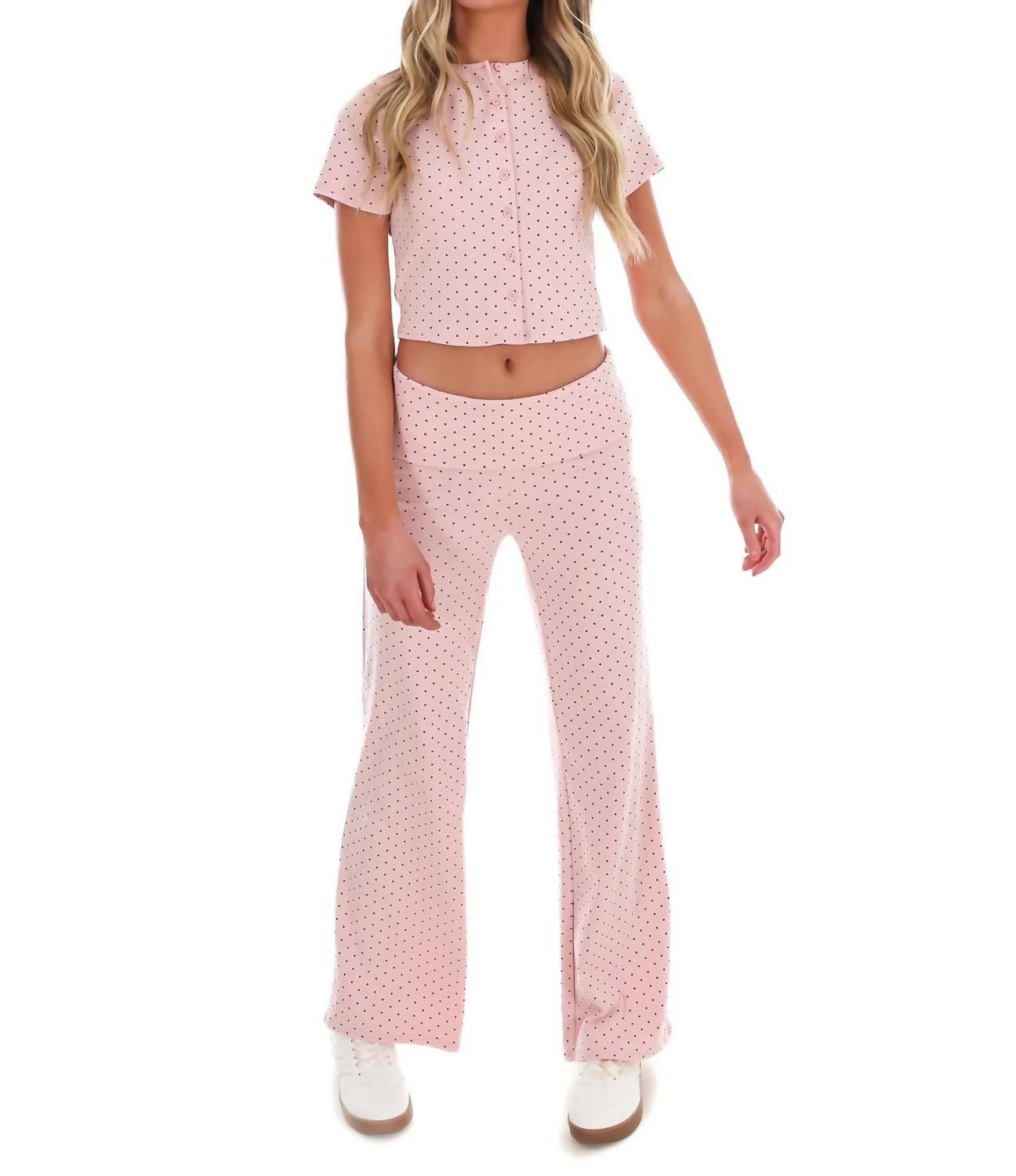 Le Lis - Women's Made For You Polka Dot Two Piece Set