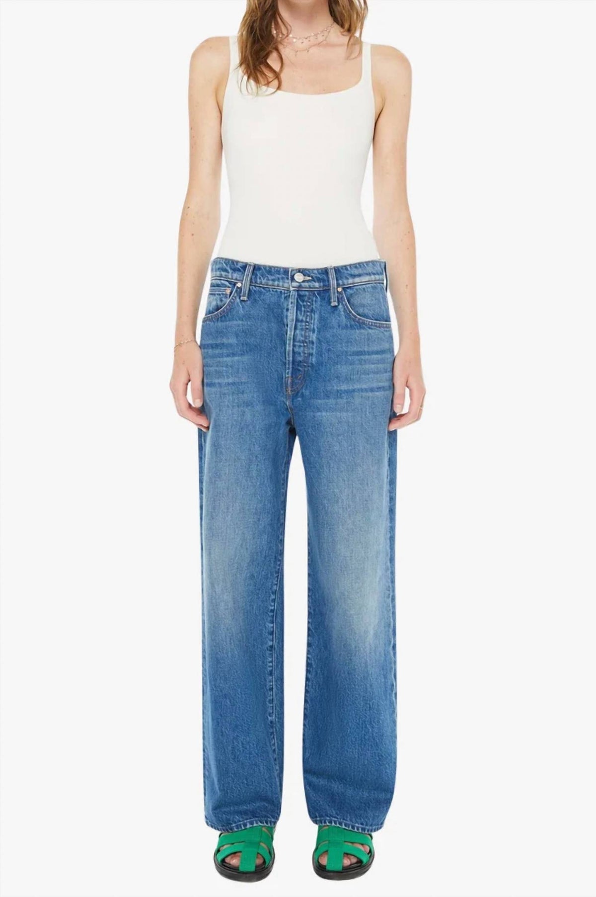 Mother - Dodger Button Flood Jeans