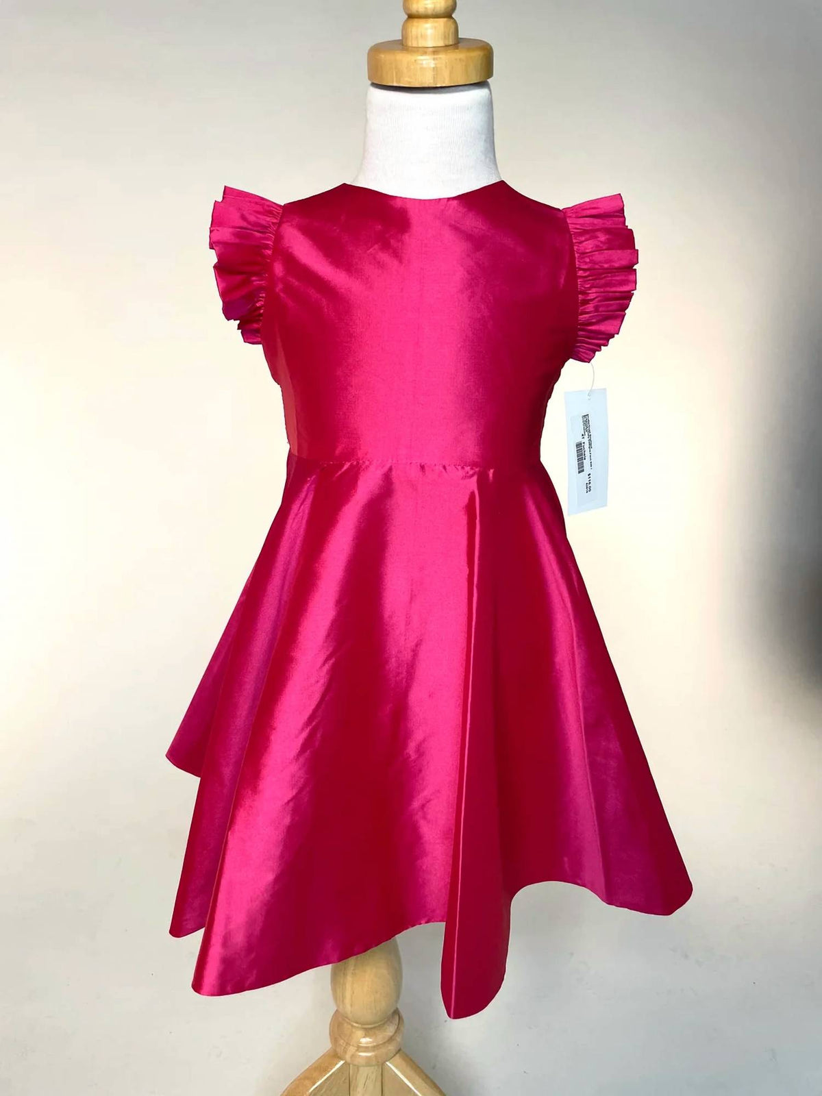 Susanne Lively - Girl's Faux Silk Chambray Twirl Dress
