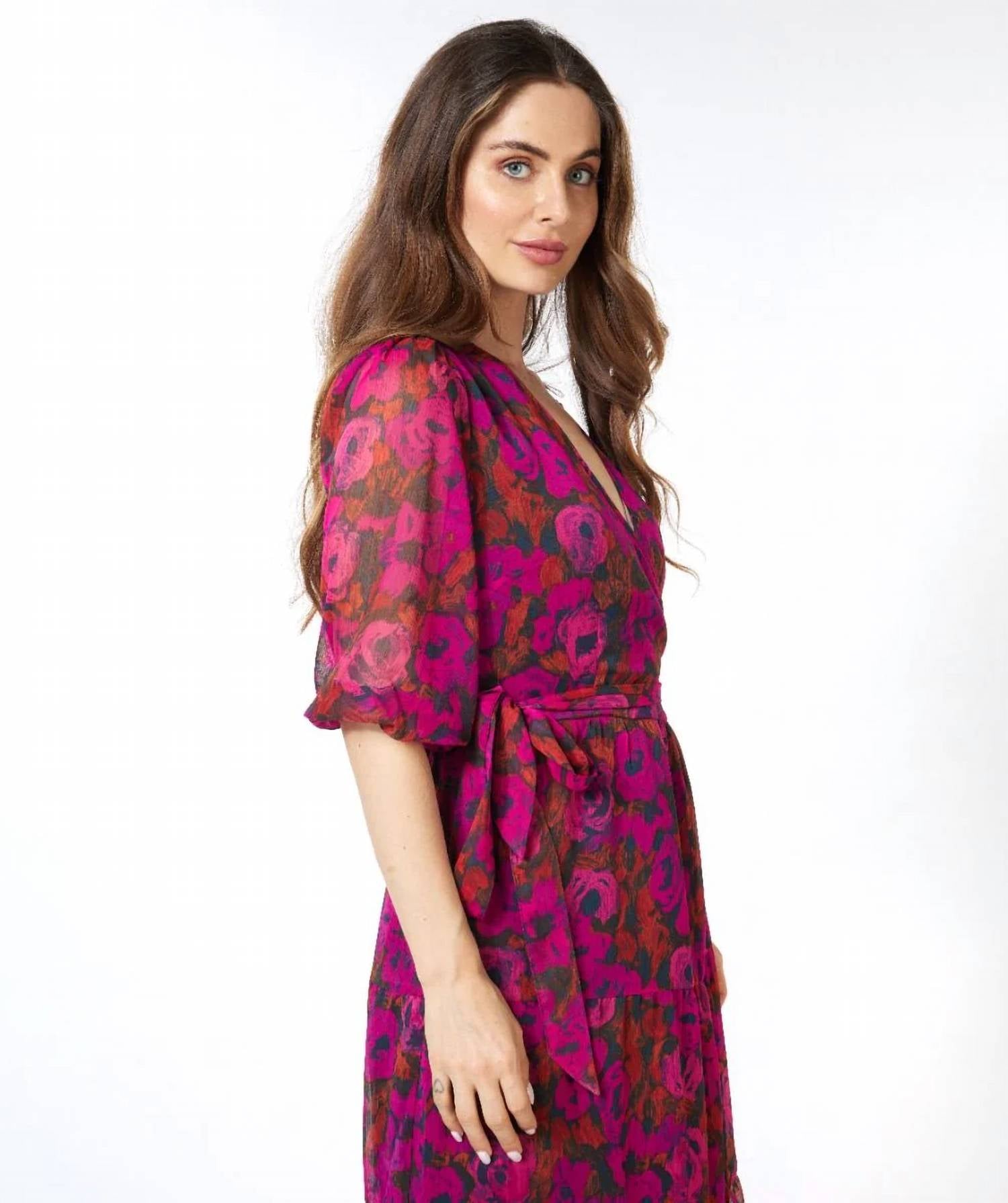 Esqualo - Liva Long Wrap Midi Dress