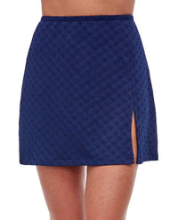 Gottex - Textured Cover Up Mini Skirt Cover Up With Slit