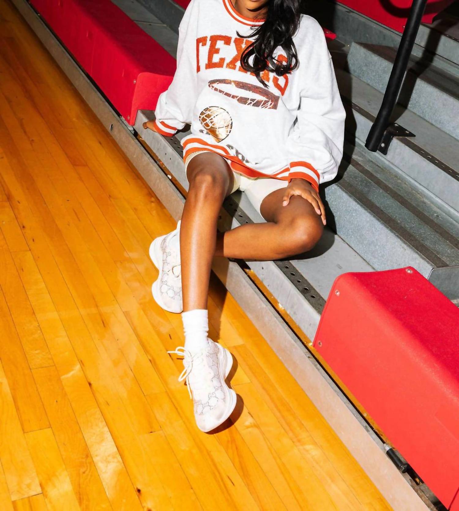 Queen Of Sparkles - Texas Longhorns Basketball Sweatshirt