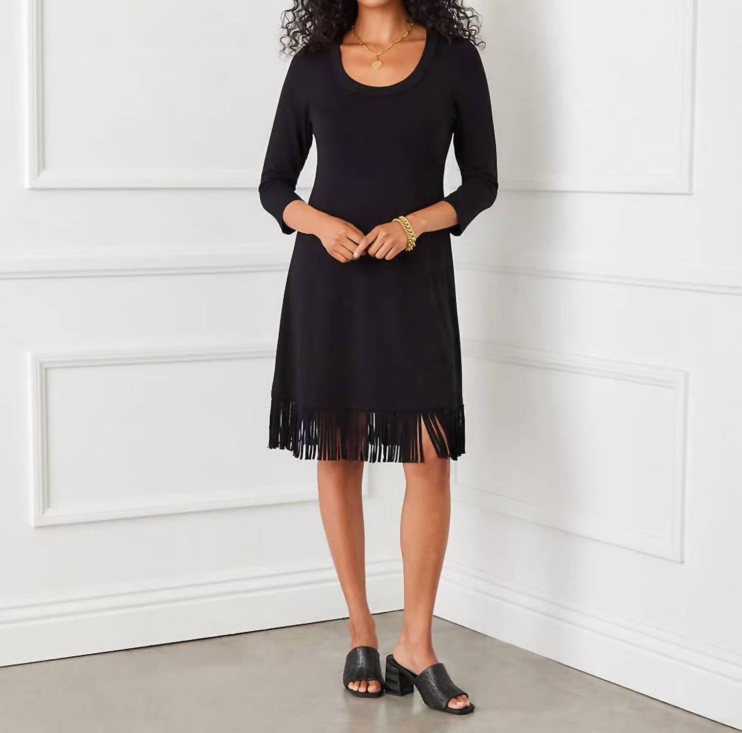 Karen Kane - Fringe Hem Dress