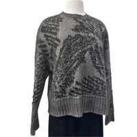 Avant Toi - Women's Hand Painted Jacquard Effect Round Neck Pullover
