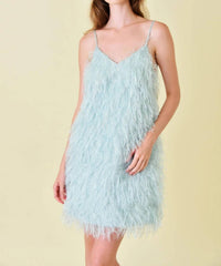 Fore Collection - Women's Celeste Feather Mini Dress