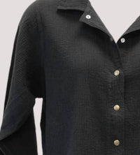 Jess & Jane - Cord Cotton Long Sleeve Snap Shirt