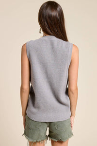 Mimosa - Buttoned Knit Sweater Vest