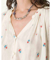 Forte Forte - Women's "petites Fleurs" Embroidery Voile Bohemienne Shirt