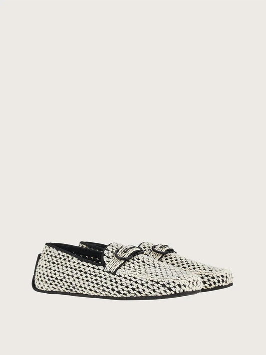 Salvatore Ferragamo - Men's Driver Gancini Crochet Shoes