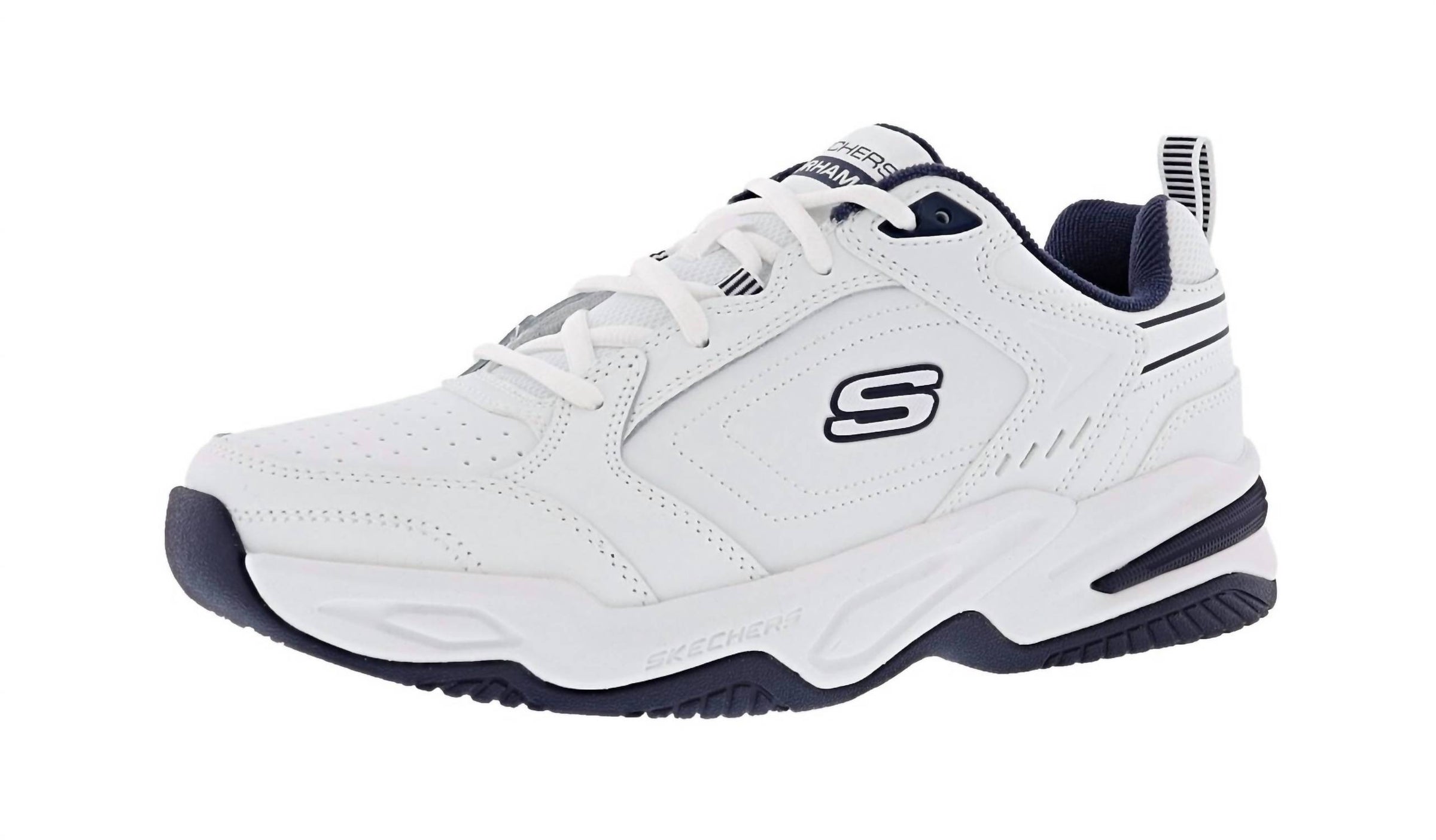 Skechers Men's Durham Slip In Shoes in shoes in white - men's sneaker