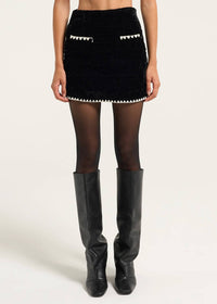 Moon River - Velvet Quilted Skirt