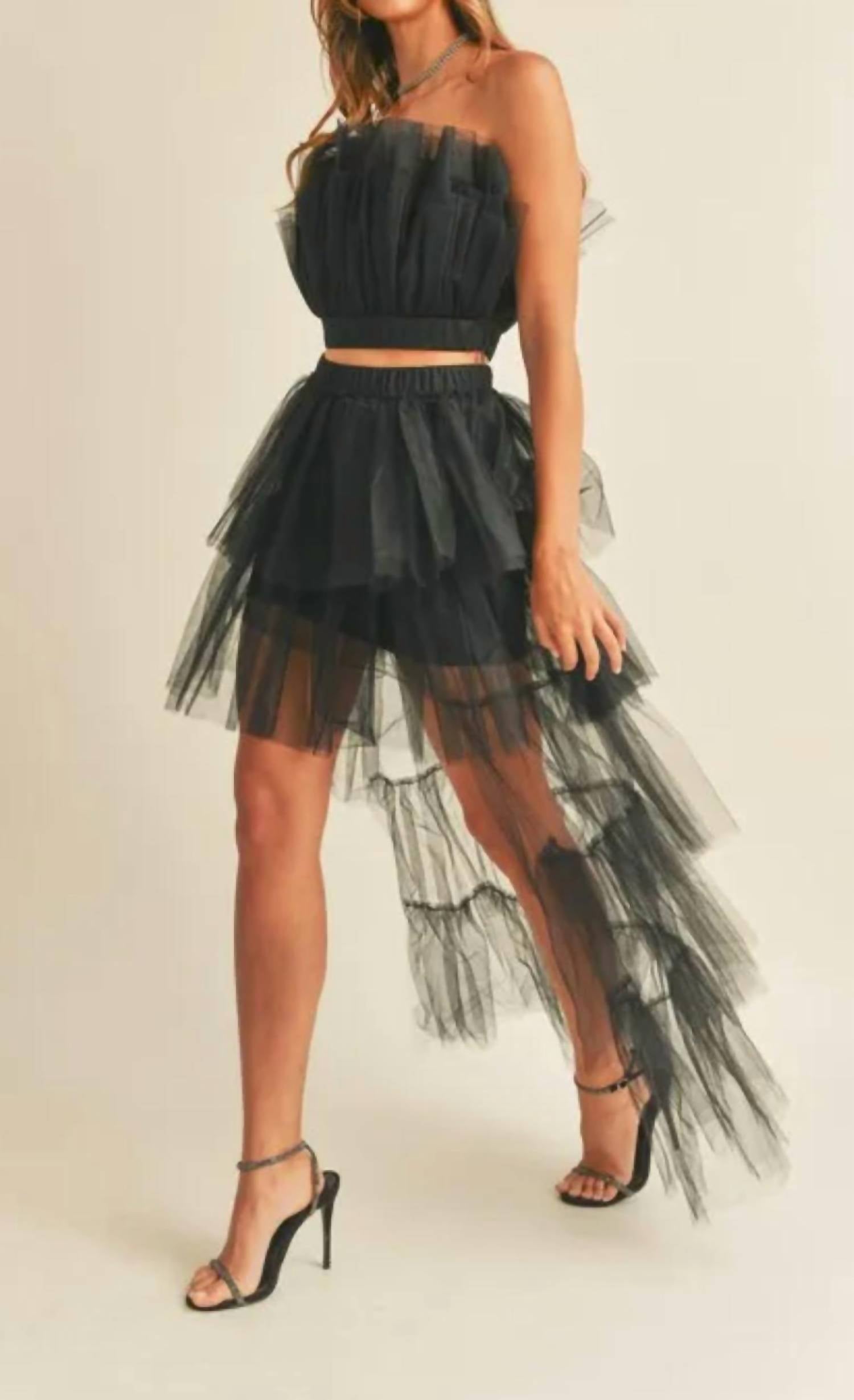 Mable - Audrey Tulle Tube Top