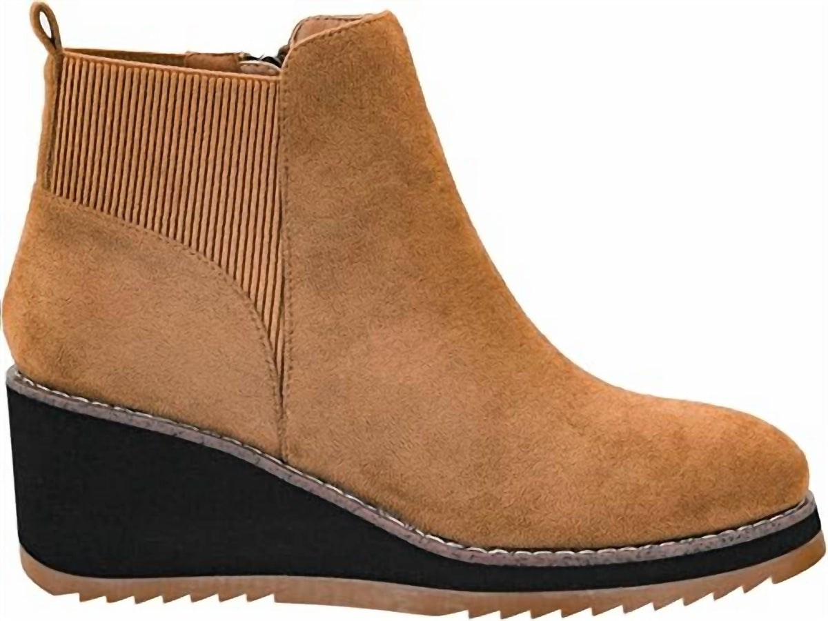 Corkys Footwear - Women's Let's Get Lost Faux Suede Wedge Booties