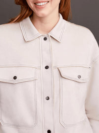 Tribal - Loose Fit Suede Jacket