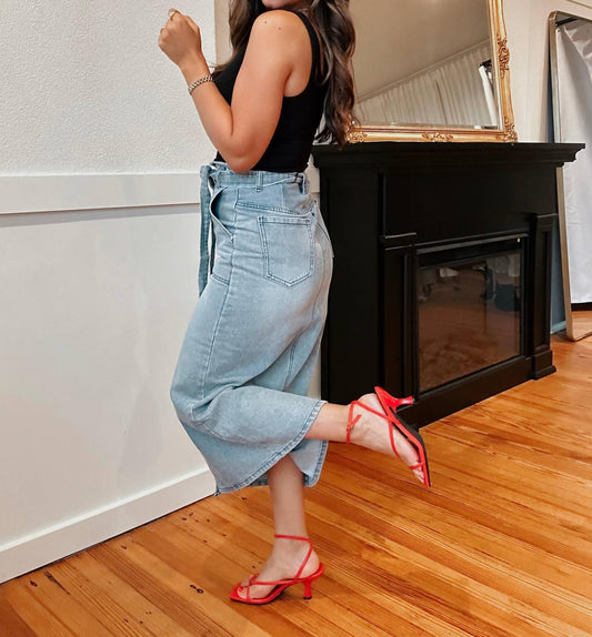 Le Lis - Heidi Midi Denim Skirt