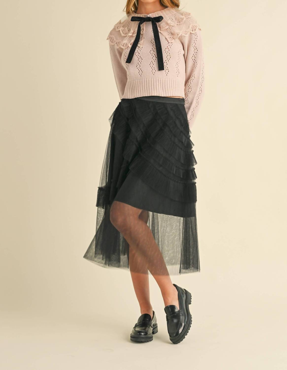 Heyson - Women's Wfrill Mesh Tulle Midi Skirt